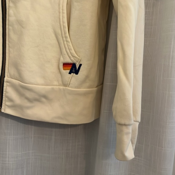 Aviator Nation 5 Stripe Zipper Hoodie size Medium - Picture 9 of 9
